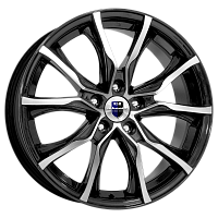 Литые диски Твист (КС697М) 7.500xR17 5x114.3 DIA67.1 ET35 алмаз черный для KIA Soul Литые диски Твист (КС697М) 7.500xR17 5x114.3 DIA67.1 ET35 алмаз черный для KIA Soul