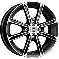 Литые диски Флэш (КС710) 5.000xR13 4x100 DIA67.1 ET45 алмаз черный для Chevrolet Литые диски Флэш (КС710) 5.000xR13 4x100 DIA67.1 ET45 алмаз черный для Chevrolet