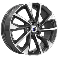 Литые диски Роквуд (КС900) 7.000xR17 5x108 DIA60.1 ET33 алмаз черный для Soueast Dx8s