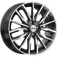 Литые диски Миконос (КС946) 6.000xR16 4x100 DIA60.1 ET37 Блэк Джек для Peugeot 107