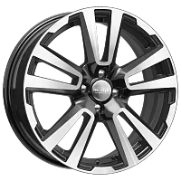 Литые диски КС874 (ZV 17_XRAY) (КС874) 6.500xR17 4x100 DIA60.1 ET41 алмаз черный для Lada Vesta Cross