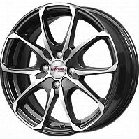 Литые диски Такеши (КС877) 6.000xR16 4x100 DIA60.1 ET45 Блэк Джек