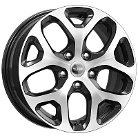 Литые диски КС869 (16_Kaptur) (КС869) 6.500xR16 5x114.3 DIA66.1 ET50 алмаз черный для Renault Duster